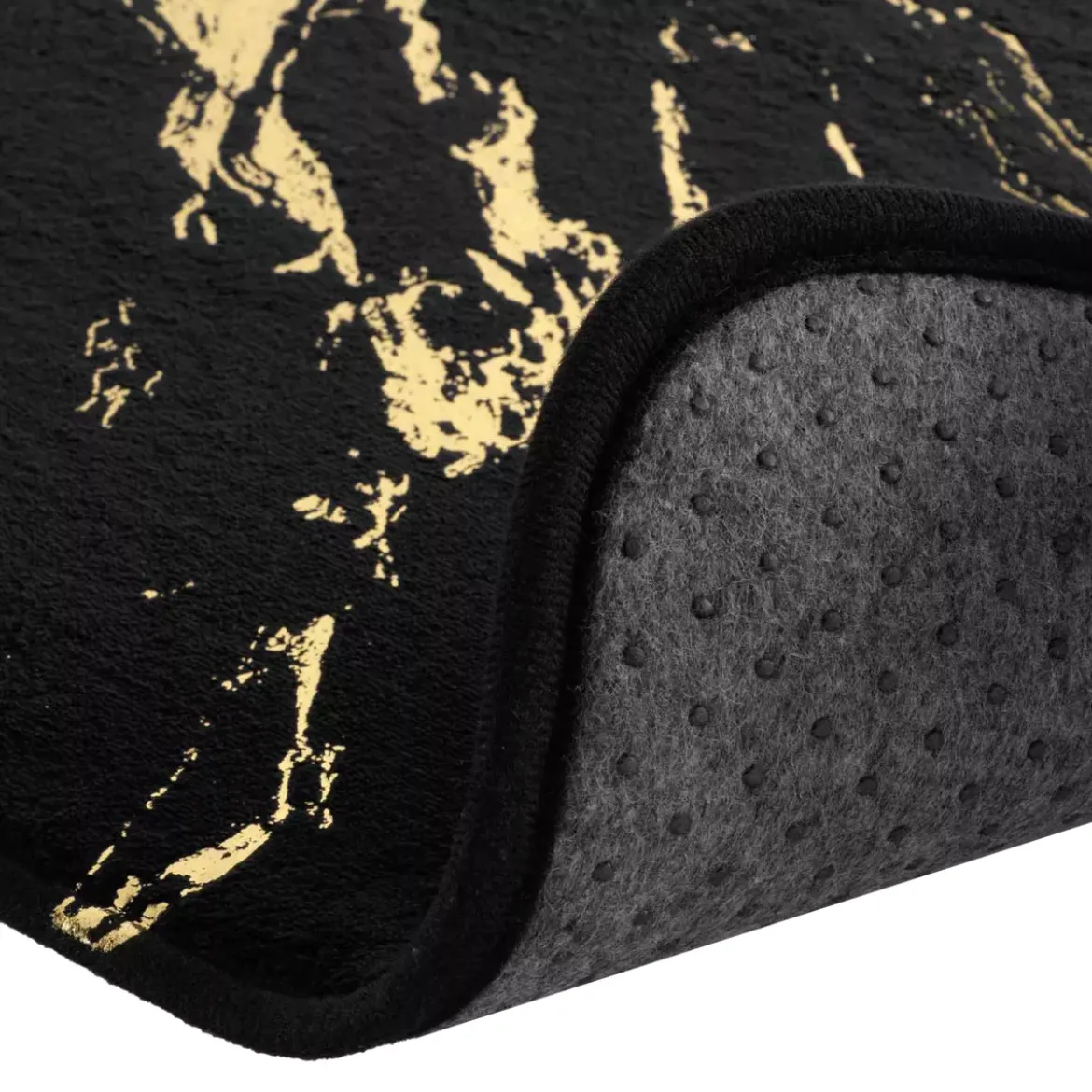 Tappeto da bagno antiscivolo (45 x 75 cm) Aquamarbre Nero