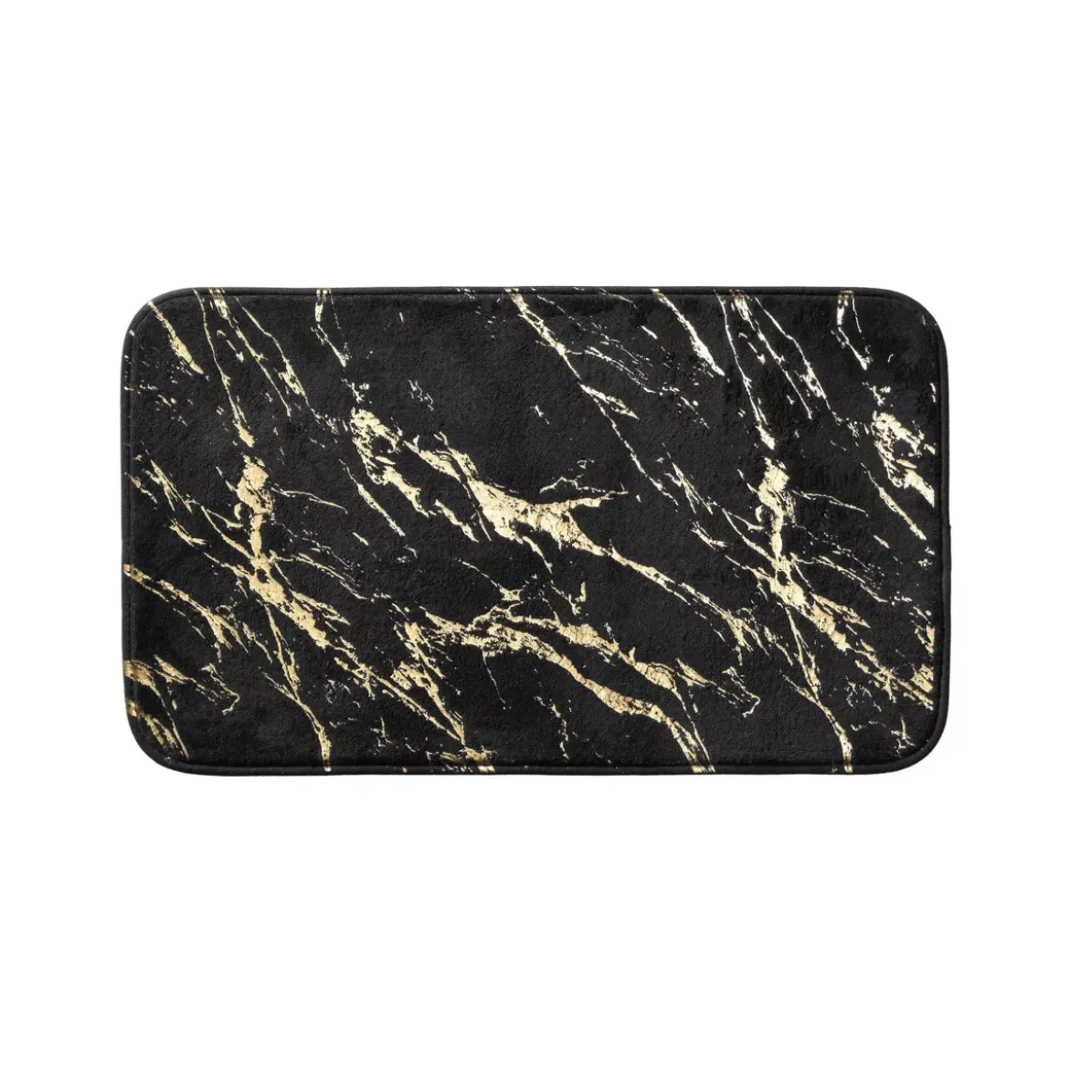 Tappeto da bagno antiscivolo (45 x 75 cm) Aquamarbre Nero