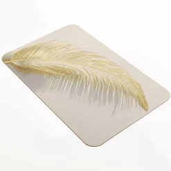 Tappeto da bagno antiscivolo (80 x 50 cm) Angelica Ecru