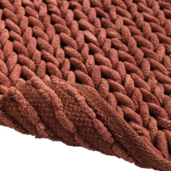 Tappeto da bagno in cotone (50 x 80 cm) Ariel Terracotta