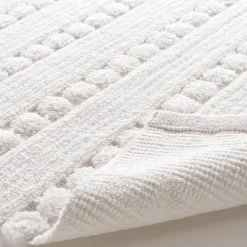 Tappeto da bagno in cotonee (80 cm) Cleonis Bianco