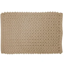 Tappeto da bagno in cotone (50 x 80 cm) Ariel Beige