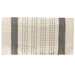 Tappeto da bagno in cotone (45 x 90 cm) Saint Leu Nero