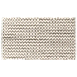 Tappeto da bagno in microfibra a maglia (45 x 90 cm) Cuzco Tortora e Beige