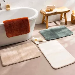 Tappeto da bagno in microfibra (50 x 80 cm) Maël Verde cedro