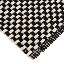 Tappeto da bagno in microfibra a maglia (45 x 90 cm) Nero e Beige