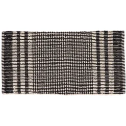 Tappeto da bagno microfibra (45 x 90 cm) Tokyo Nero