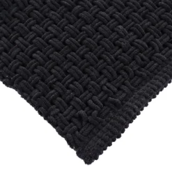 Tappeto da bagno microfibra (45 x 90 cm) Maglia Nero