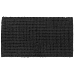 Tappeto da bagno microfibra (45 x 90 cm) Maglia Nero