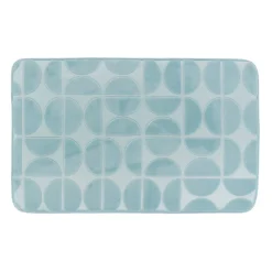 Tappeto da bagno rettangolare in memory foam (50 x 80 cm) Motivo Azzurro