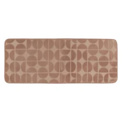 Tappeto da bagno rettangolare in memory foam (45 x 120 cm) Motivo Cappuccino