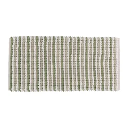 Tappeto da bagno rettangolare in cotone (45 x 90 cm) Mismo Verde