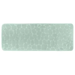 Tappeto da bagno rettangolare in memory foam (50 x 120 cm) Galeo Verde eucalipto