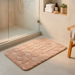 Tappeto da bagno rettangolare in memory foam (50 x 80 cm) Motivo Cappuccino