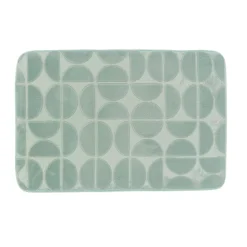 Tappeto da bagno rettangolare in memory foam (50 x 80 cm) Motivo Verde eucalipto