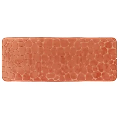 Tappeto da bagno rettangolare memory foam (50 x 120 cm) Galeo Rame