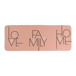 Tappeto da bagno rettangolare in microfibra (45 x 120 cm) Minimalist Rosa cipria