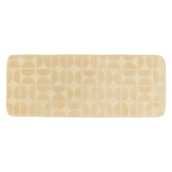 Tappeto da bagno rettangolare in memory foam (45 x 120 cm) Motivo Beige