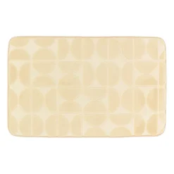 Tappeto da bagno rettangolare in memory foam (50 x 80 cm) Motivo Beige