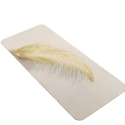 Tappeto da bagno ultra-assorbente (120 x 50 cm) Angelica Ecru