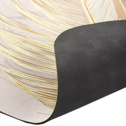 Tappeto da bagno ultra-assorbente (120 x 50 cm) Angelica Ecru