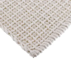 Tappeto da salotto in cotone (50 x 120 cm) Mimetismo Bianco e avorio