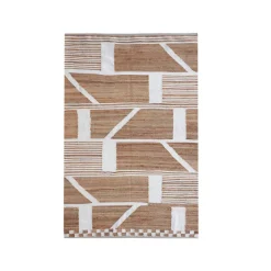Tappeto da soggiono rettangolare juta (140 x 200 cm) Parigi Beige