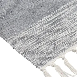 Tappeto da soggiorno cotone (45 x 90 cm) Ambra Grigio