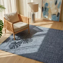 Tappeto da soggiorno rettangolare in materiale riciclato (160 x 230 cm) Sabana Grigio