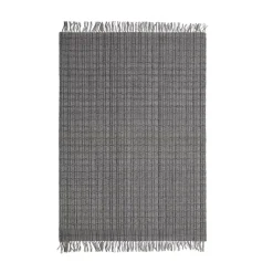 Tappeto da soggiorno rettangolare in materiale riciclato (140 x 200 cm) Priya Grigio