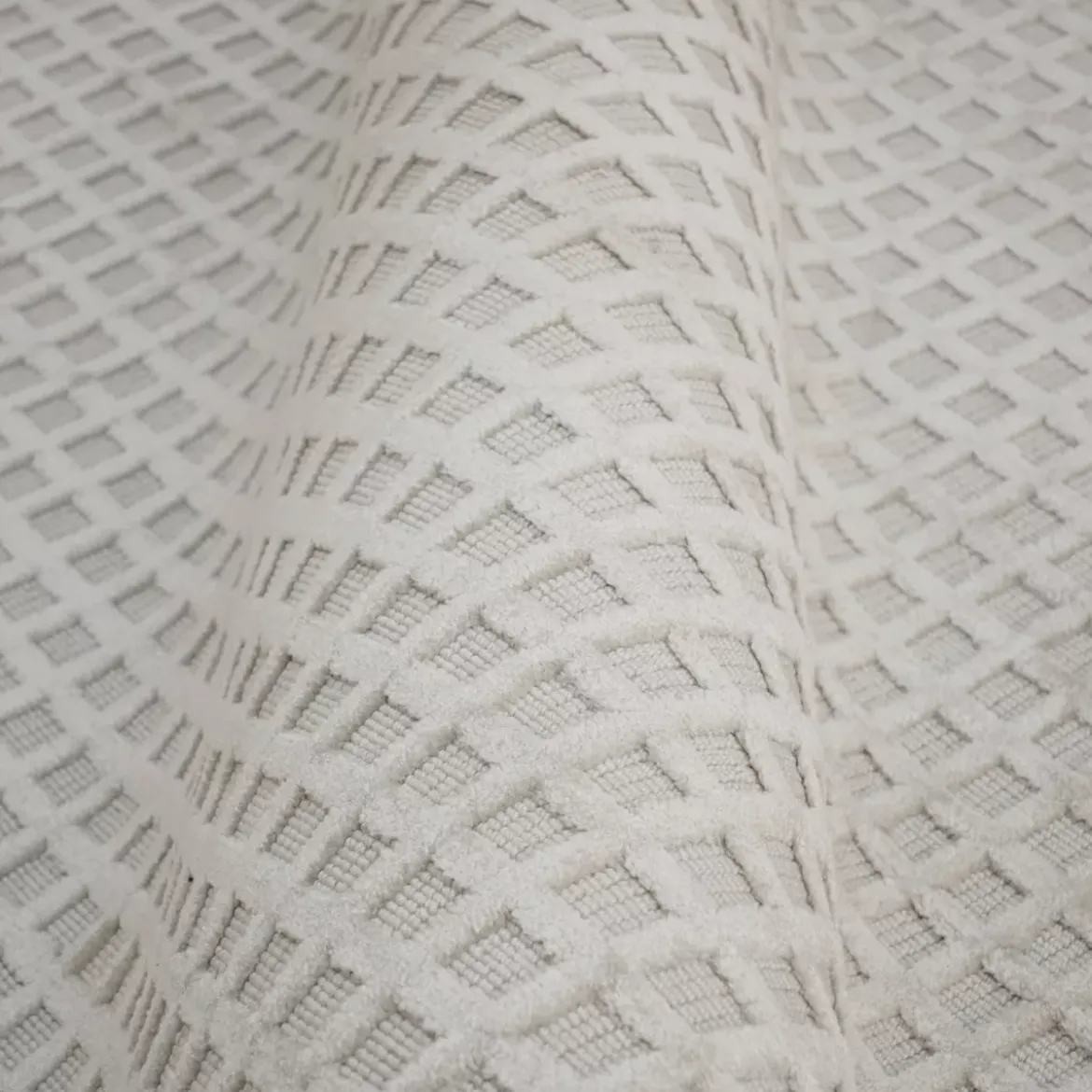 Tappeto da soggiorno rettangolare tessuto (160 x 230 cm) Ravi Beige pampa