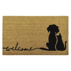 Tappeto di cocco (45 x 75 cm) Friends Nero
