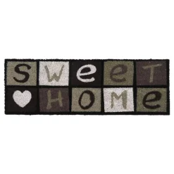 Tappeto di cocco (25 x 75 cm) Sweet Home Grigio