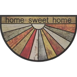 Tappeto d'ingresso mezzaluna gomma (45 x 75 cm) Home Multicolore