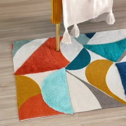 Tappeto in cotone (60 x 90 cm) Blokken Multicolore