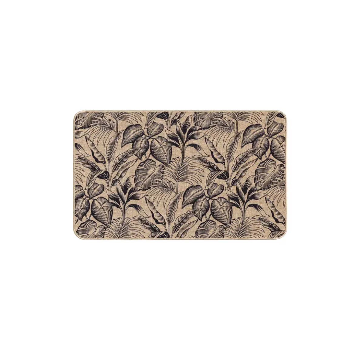 Tappeto intrecciato antiscivolo (45 x 75 cm) Stylis Nero