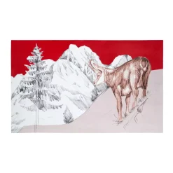 Tappeto multiuso antiscivolo (45 x 75 cm) Wildforest Rosso