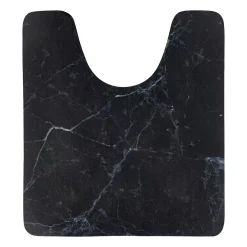 Tappeto per wc antiscivolo (45 x 50 cm) Lina Nero