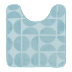 Tappeto per wc con memoria di forma (45 x 50 cm) Motivo Azzurro