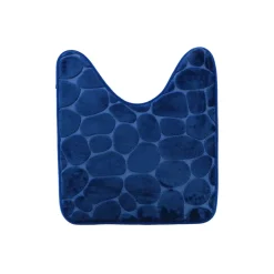 Tappeto per wc con memoria di forma (45 x 50 cm) Galeo Blu navy