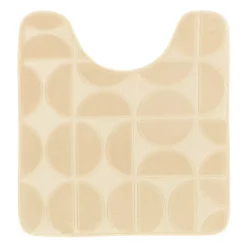 Tappeto per wc con memoria di forma (45 x 50 cm) Motivo Beige