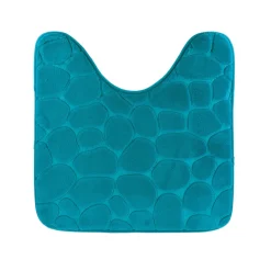 Tappeto per wc con memoria di forma (45 x 50 cm) Galeo Blu ottanio