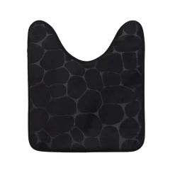 Tappeto per wc con memory foam (45 x 50 cm) Galeo Nero