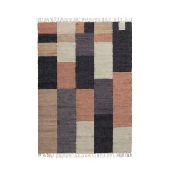 Tappeto rettangolare per soggiorno juta e cotone (140 x 200 cm) Freya Multicolore