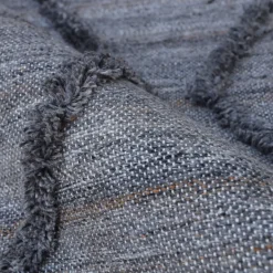 Tappeto da soggiorno rettangolare in materiale riciclato tinto (140 x 200 cm) Noori Grigio