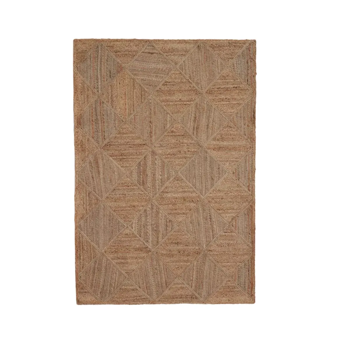 Tappeto da soggiorno rettangolare juta tessuto a mano (160 x 230 cm) Anaya Marrone