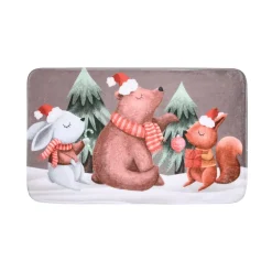 Tappeto di Natale antiscivolo (45 x 75 cm) Flanella Lucien Tortora