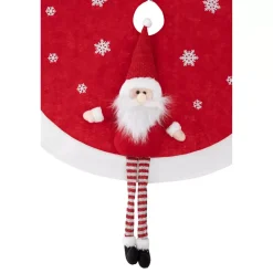 Tappeto per albero rotondo Babbo Natale