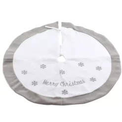 Tappeto per albero rotondo Snowflakes Merry