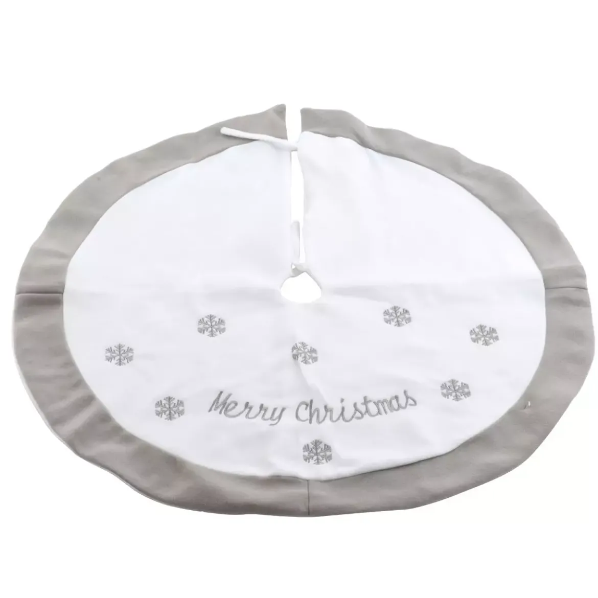 Tappeto per albero rotondo Snowflakes Merry